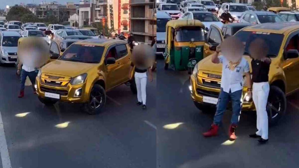 Delhi Man Arrested and Fined Rs 36,000 for Halting Car on Flyover for Reel Stunt; Police Release Video