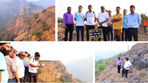 Pune Mumbai route: Central Railway conducts comprehensive pre-monsoon Ghat Inspection on Karjat Lonavala route hiking above hill for monsoon precautionary work