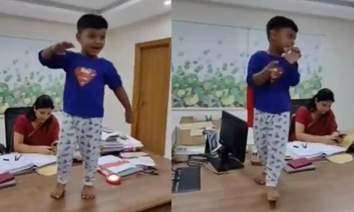 IAS Officer's Heartwarming Video Shows Son's Playful Antics in Office, Sparks Online Debate