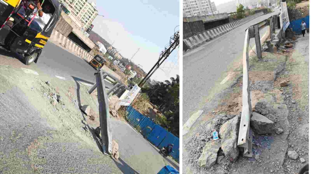 Pune: Bavdhan Residents Irked by Loose Divider, Urge Urgent Fix