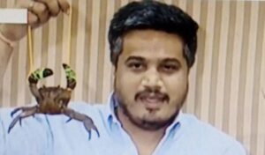 PETA Urges EC For Action Against MLA Rohit Pawar for Dangling Crab At Press Conference 