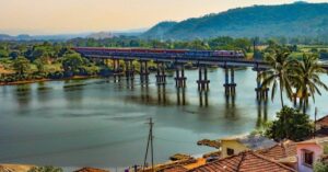 Indian Railways Shares Breathtaking Image of Train Crossing Savitri River in Maharashtra