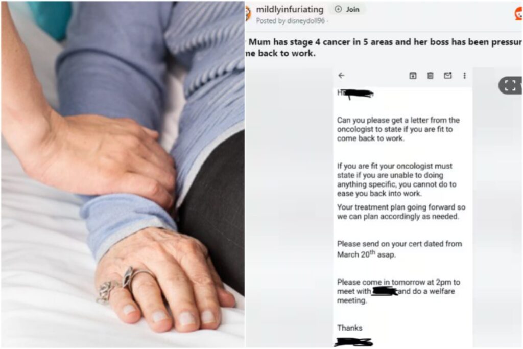 Woman Diagnosed with Stage 4 Cancer Asked to Return to Work by Boss: Outrage Ensues