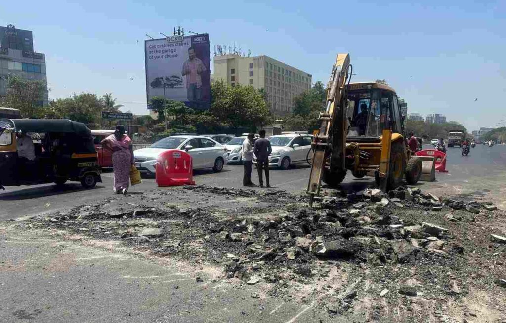 Pune: PMC razes faulty speed breakers from Nagar road, Vadgaon Sheri, Yerwada