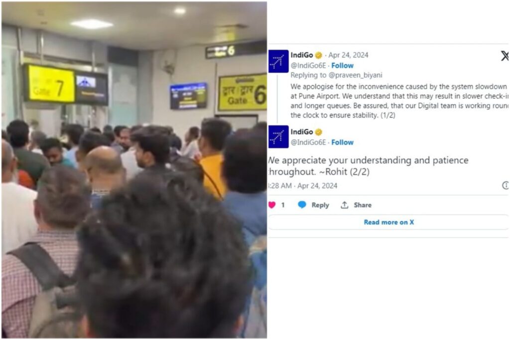 Passengers at Pune Airport experience delays due to system slowdown, Pune to Hyderabad Indigo flyers irked