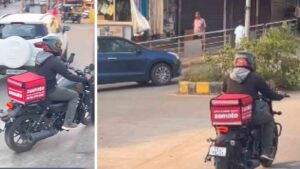 Zomato delivery agent surprises with Harley-Davidson ride: Watch Viral Video