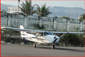 Plane crashes into wall at Karad airport in Satara during training session