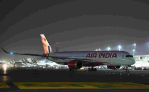 Air India's Flagship Airbus A350 Lands In Dubai 