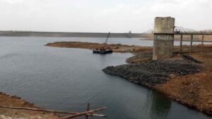 Less than 20% of water remaining in the Bhama Askhed Dam