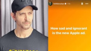 Hrithik Roshan Criticizes Apple's iPad Pro Ad for Depicting Destruction of Artistic Objects