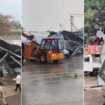 Pune News: Two people injured after hoarding collapsed on Pune-Solapur highway