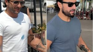 Saif Ali Khan's new Tattoo sparks buzz as Kareena's name cover-up goes viral