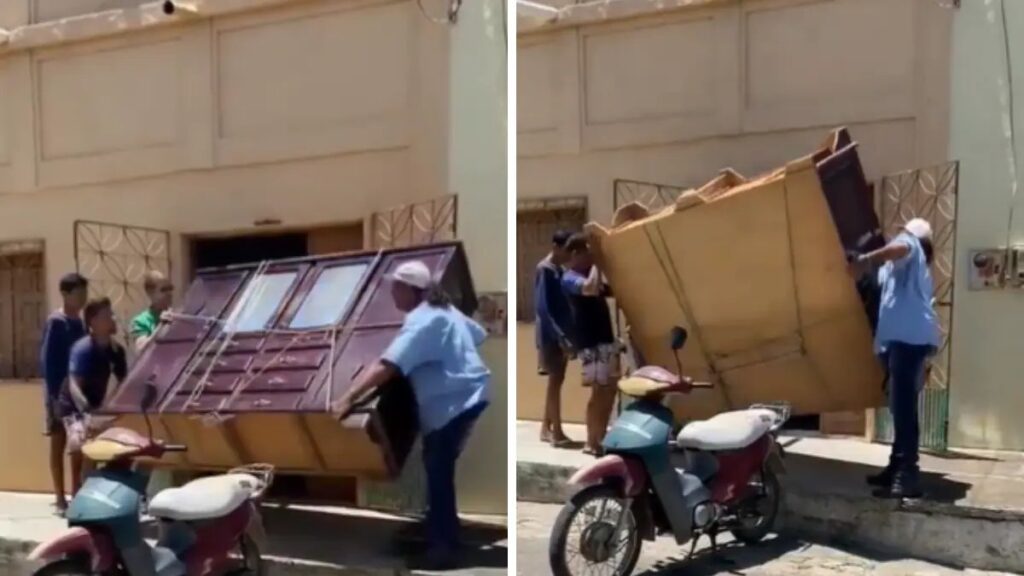 Viral Video: Anand Mahindra takes notice of man transporting wardrobe on bike