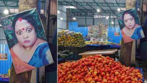 'Angry' Woman Photo Amidst Bengaluru Veg Market Sparks Online Laughter!