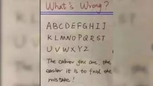 Brain Teaser: Can You Find What's Wrong with This Picture in 5 Seconds?