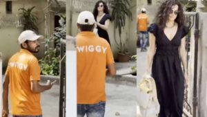 Watch Video: Swiggy reacts to delivery executive's unfazed encounter with Taapsee Pannu; ‘Unbothered and Focused’