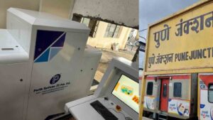 Parcel scanner machine installed at Pune Railway Station