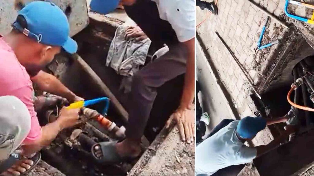 Pune Floods: PMC Cuts Unauthorized Optical Fiber Cables Blocking Stormwater Lines