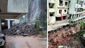Pune News: Residents from 14 buildings evacuated due to landslip in Ambegaon Budruk