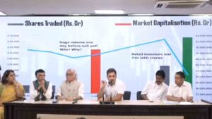 Rahul Gandhi alleges scam behind Rs 31 Lakh crore stock market crash on June 4, Demands JPC Probe