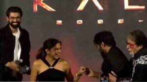 Special moment: Mom-to-be Deepika Padukone escorted on stage by Amitabh Bachchan