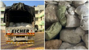Pune customs seizes 883.1 Kgs Ganja from truck travelling to Solapur from Odisha 