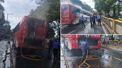 Short Circuit Causes Severe Fire to Bus in Pimpri-Chinchwad, No Casualties Reported