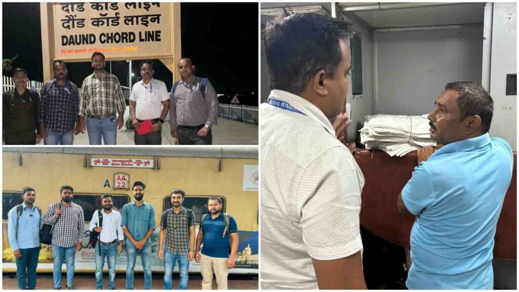 Pune Division Officials Conduct On-Field Inspection to Improve Passenger Services on Railways