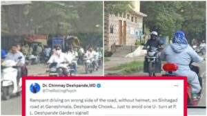 Traffic Violations Rampant on Sinhagad Road: Netizens Voice Concerns