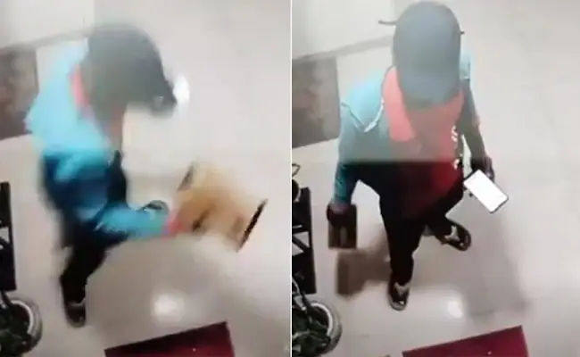 Zomato delivery agent caught stealing food in Bengaluru