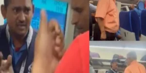 Elderly Man Slaps Vande Bharat Express Waiter Over Non-Vegetarian Meal Mix-Up; Passengers Defend Waiter