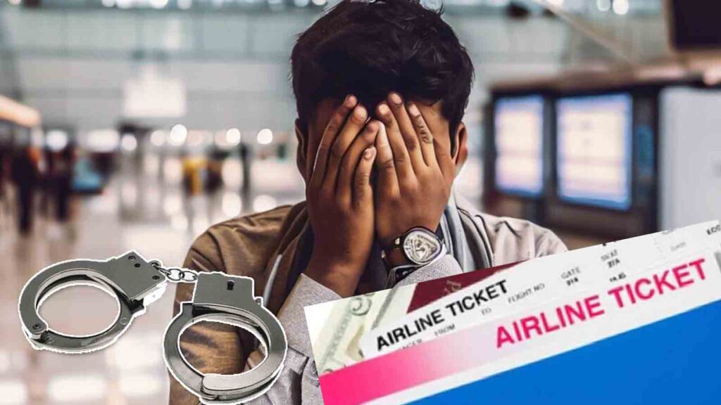 Man arrested for entering airport with fake flight ticket