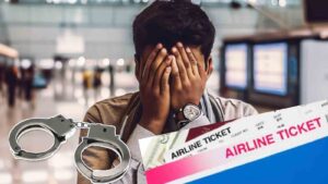 Man arrested for entering airport with fake flight ticket