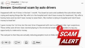 New 'Emotional Scam' by Bengaluru Auto Drivers Unveiled