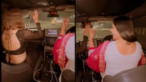 Watch Clip Showing Woman Dancing While Driving Goes Viral, UP Police React