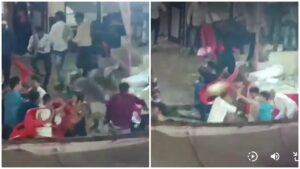 Flying Chairs and Sticks: Bride and Groom's Families Clash Over 'Insufficient Food' at Firozabad Wedding, Watch Video