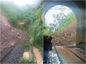 Landslide Halts Train Services on Konkan Railway, Multiple Trains Cancelled