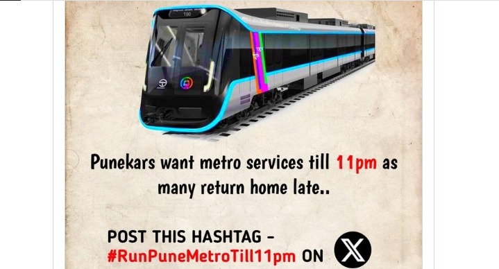 Pune Commuters Campaign Online For Extended Metro Hours Till 11 PM  