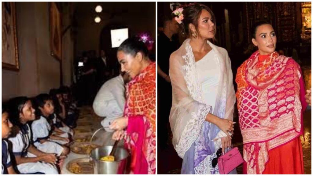 Watch: Kim and Khloe Kardashian Win Hearts Serving Food to Children at Mumbai's ISKCON Temple