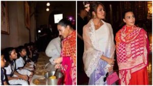 Watch: Kim and Khloe Kardashian Win Hearts Serving Food to Children at Mumbai's ISKCON Temple