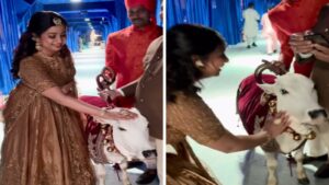 Anant Ambani and Radhika Merchant's Wedding: Shreya Ghoshal caresses calves calling them ‘prettiest’