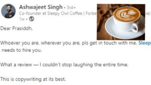 Woman's Epic Amazon Review Gets Job Offer from Sleepy Owl Coffee Co-Founder