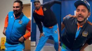 World Championship of legends: Yuvraj Singh, Harbhajan Singh & Suresh Raina's dance on 'Tauba Tauba' goes viral