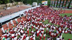 Pimple-Saudagar Celebrates Independence Day with Record-Breaking Flag Formation