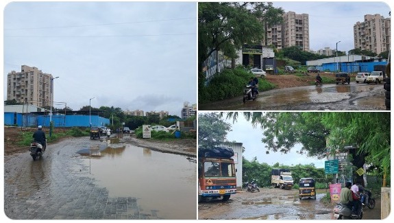 Pune: Residents Call For Urgent Repairs As Nyati Estate To Handewadi Road Poses Safety Concerns 