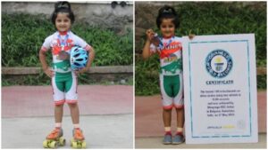 Pune: Four-Year-Old Radha Nagarkar Sets World Record In Backward Skating