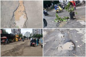 Pune: Kharadi Residents Seek PMC's Attention On Pothole-Ridden Dhole Patil Farm And Blue Berry Road 