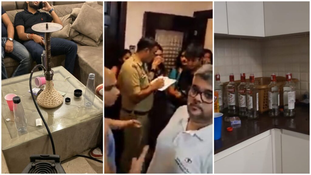 Police Raid Posh Noida Society: Alcohol, Hookah, and Underage Drinking Found