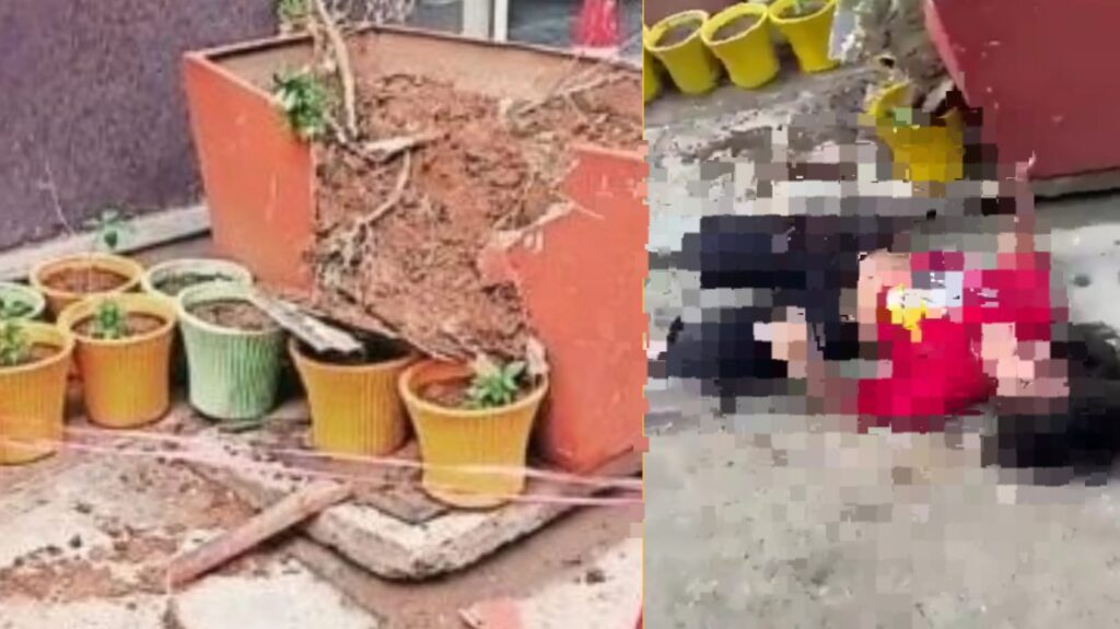 Ghaziabad: Class 11 Girl Survives Fall from Sixth-Floor in Indirapuram While Filming Reel, Saved by Flower Pot  