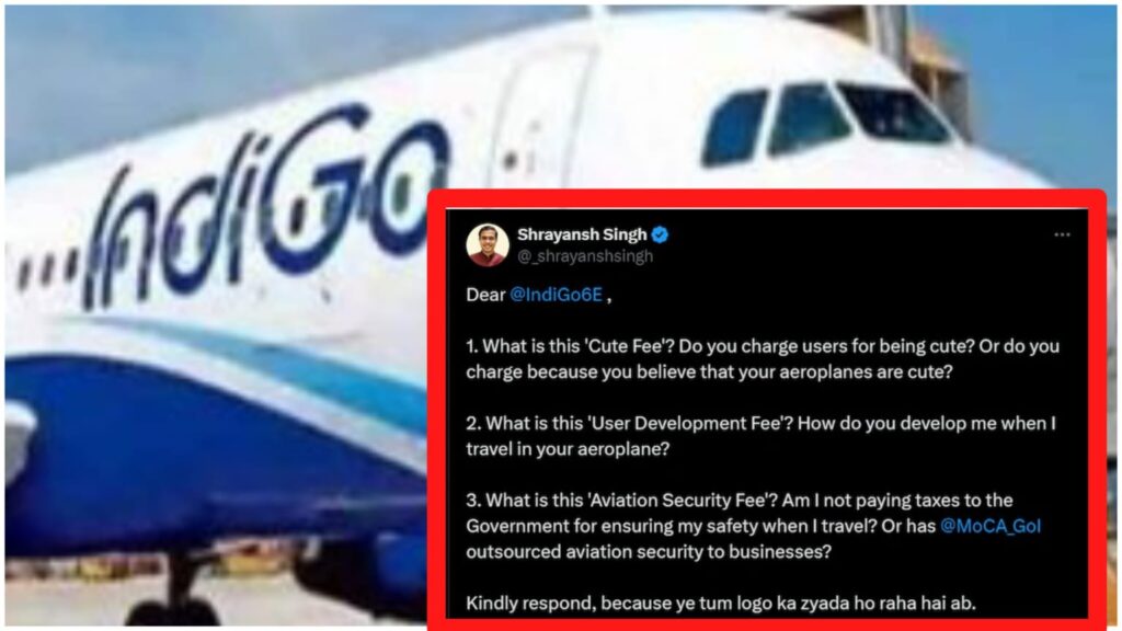 IndiGo's "Cute Fee" Sparks Questions in Viral Social Media Post